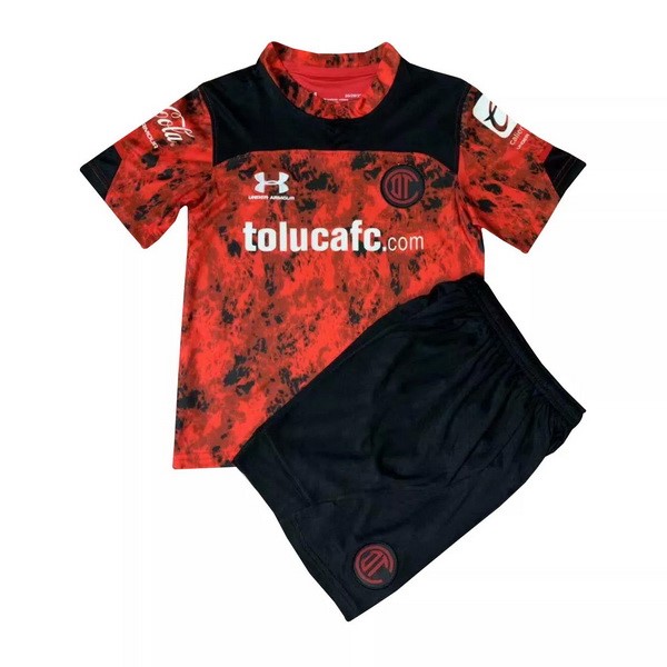 Trikot Toluca Heim Kinder 2021-22 Rote Fussballtrikots Günstig